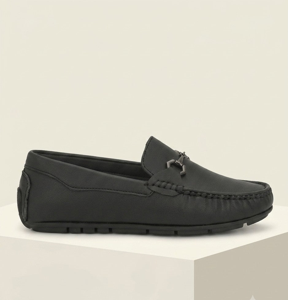 Lee Carry- Leather Loafers-Black