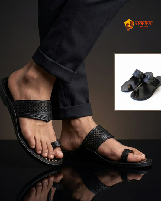 Angtha Patta Kolhapuri Chappal For Men
