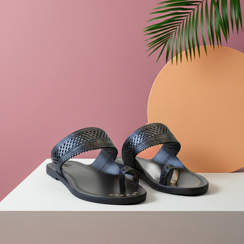 Angtha Patta Kolhapuri Chappal For Men