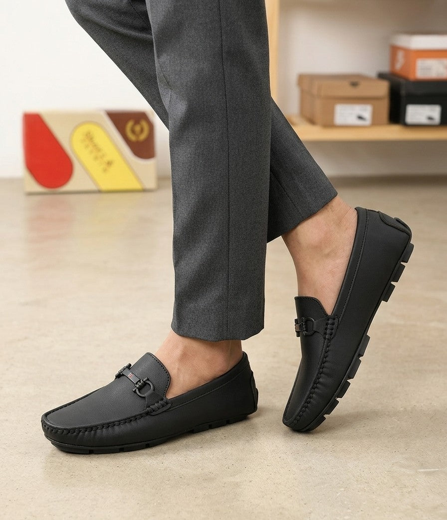Soez&Out- Leather Loafers- Brown/ Black