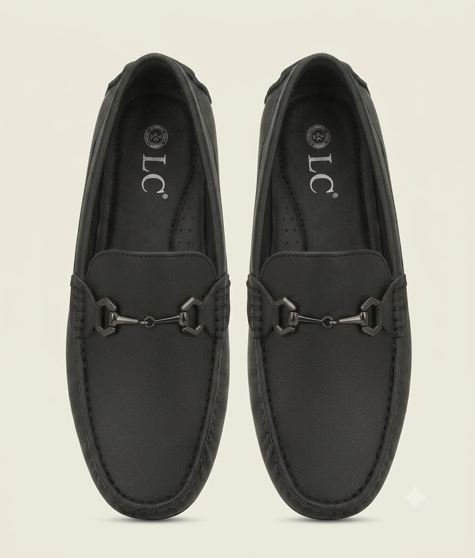 Lee Carry- Leather Loafers-Black