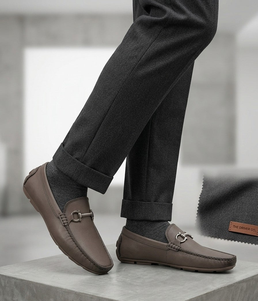 Soez&Out- Leather Loafers- Brown/ Black