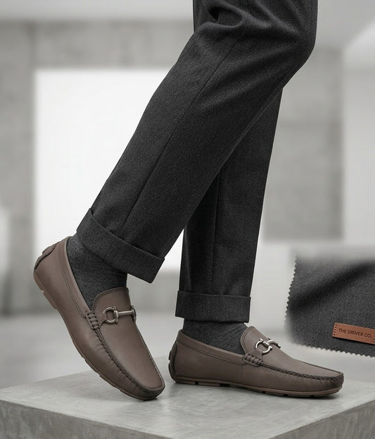 Soez&Out- Leather Loafers- Brown/ Black