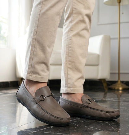 Blue Ocean- Leather Loafers- Brown