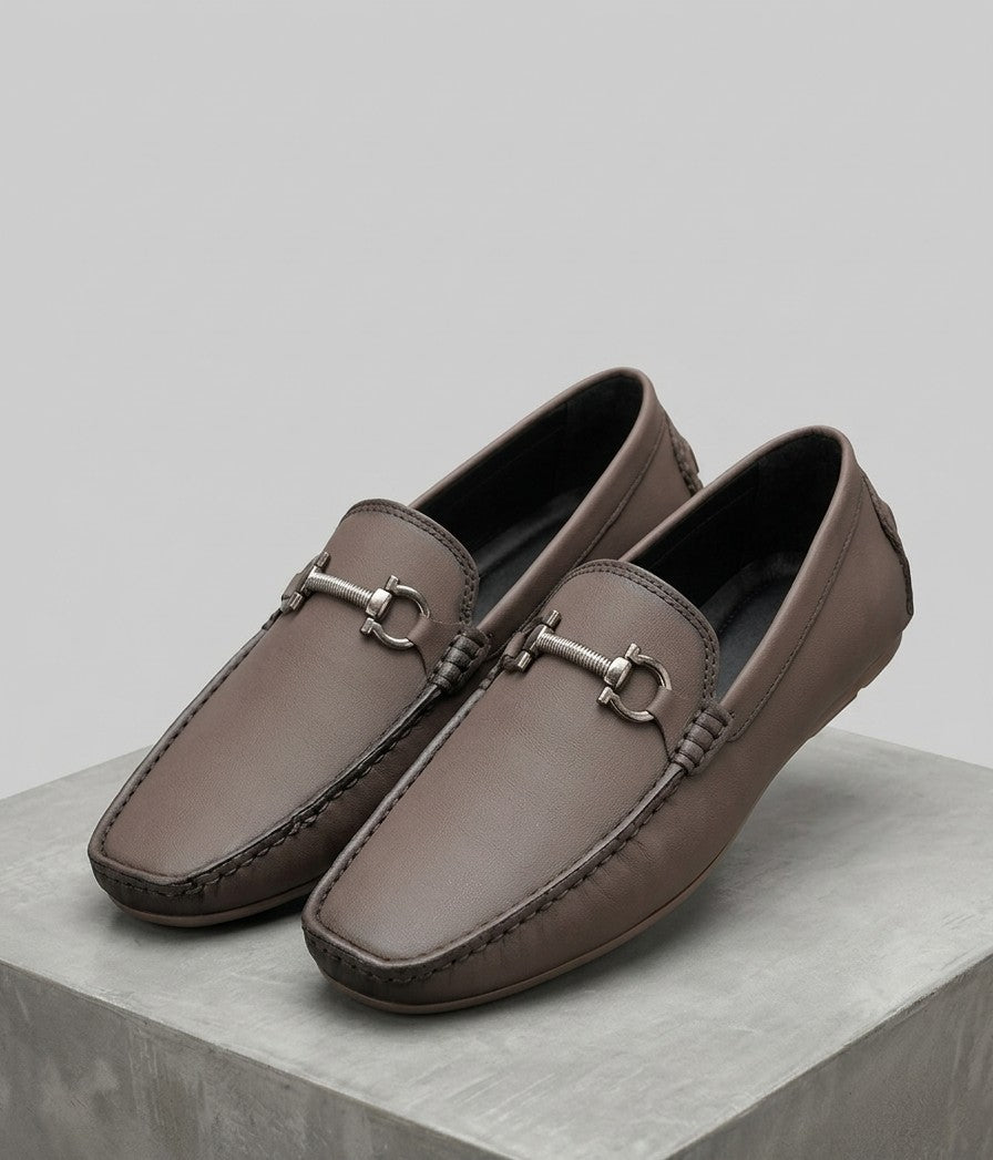 Soez&Out- Leather Loafers- Brown/ Black