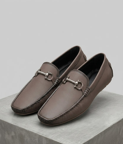 Soez&Out- Leather Loafers- Brown/ Black