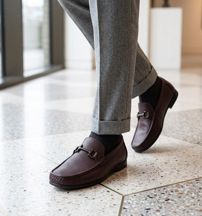 Adler-Leather Loafers -Brown/Black