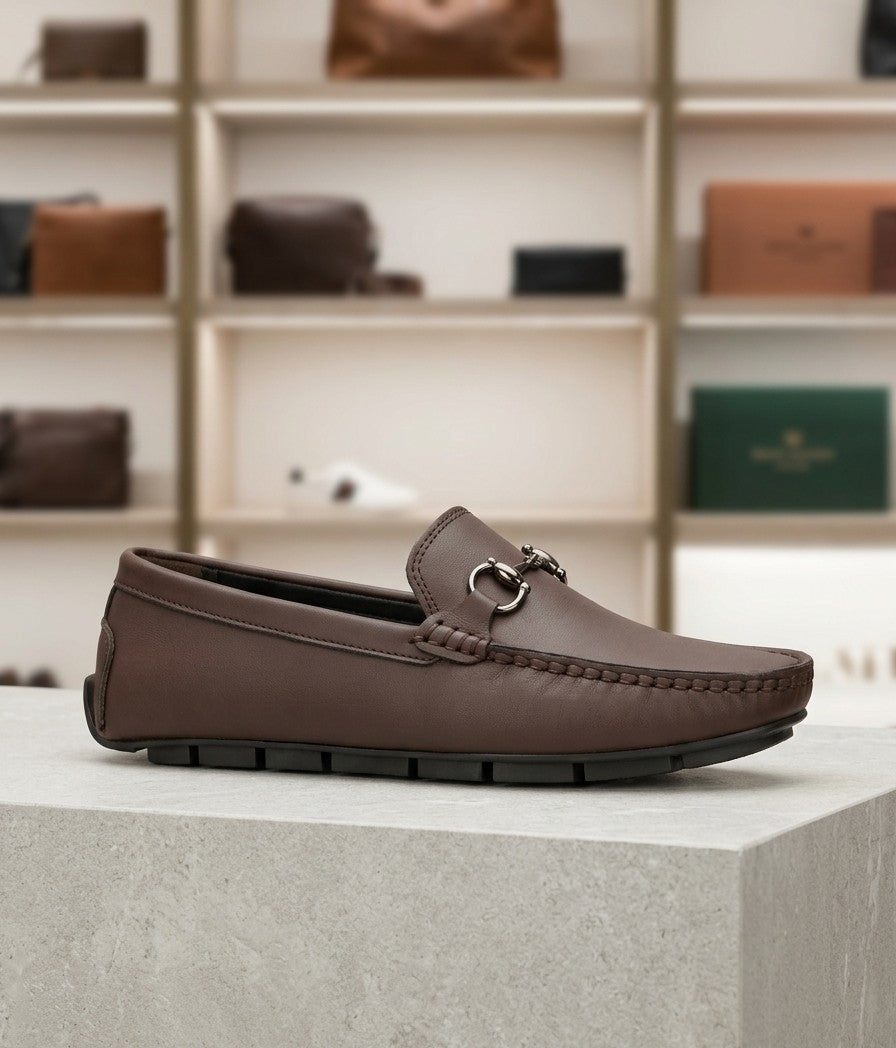 Soez&Out- Leather Loafers- Brown/ Black