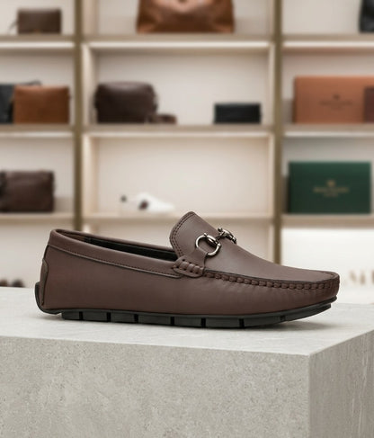 Soez&Out- Leather Loafers- Brown/ Black