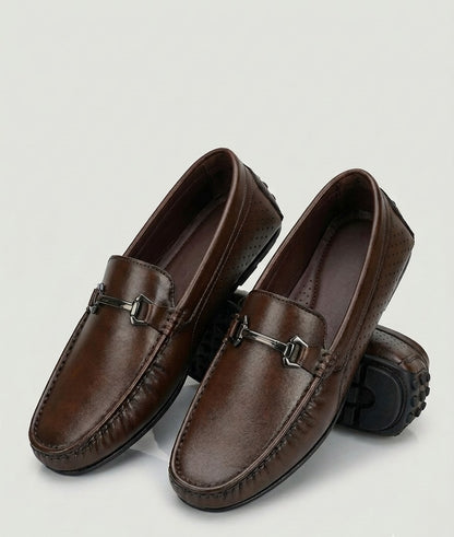 Hit&Fit- Leather Loafers- Brown